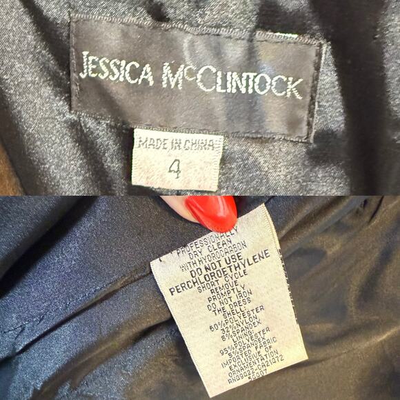 Jessica McClintock Lace Strapless Corset Dress - Picture 6 of 7